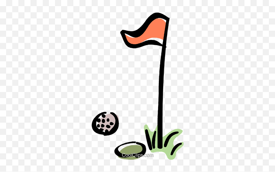 Golf Ball And Pin Royalty Free Vector Clip Art Illustration - Dot Emoji,Golf Ball Clipart
