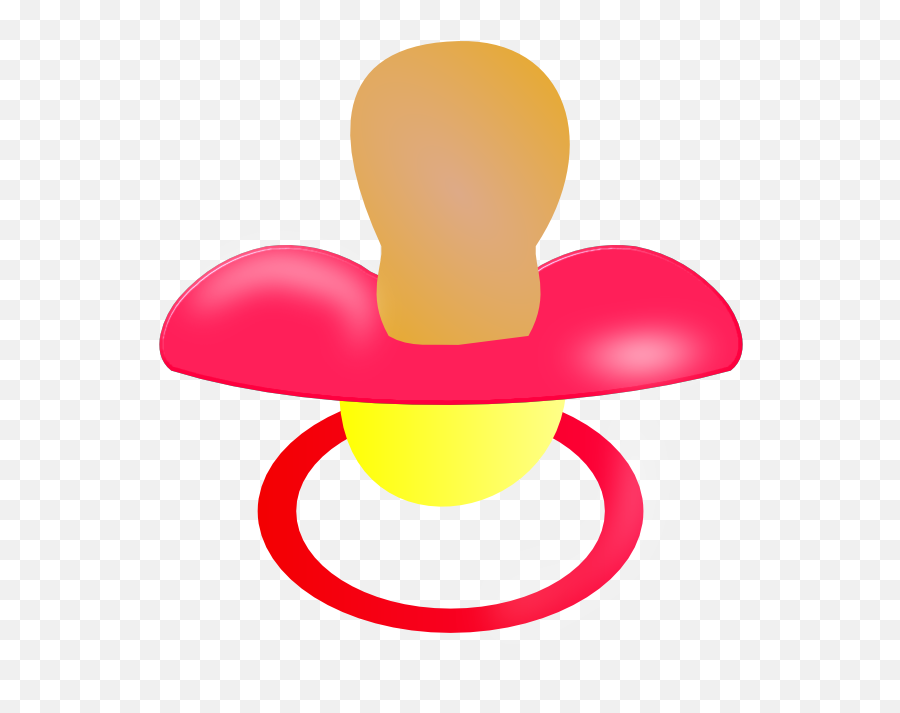 Pacifier 2 Clip Art At Clker - Dummy Clipart Emoji,Pacifier Clipart