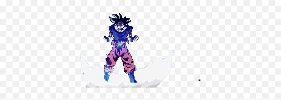 Ultra Instinct Goku Powering Up - Fictional Character Emoji,Transparent Gif