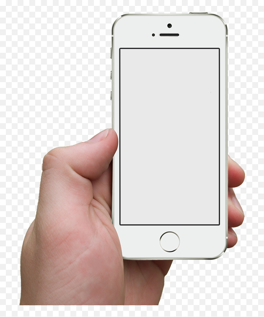 Download Hd Iphone 6 In Hand Png - Iphone Hand Transparent Iphone In Hand Background Emoji,Iphone Transparent Background