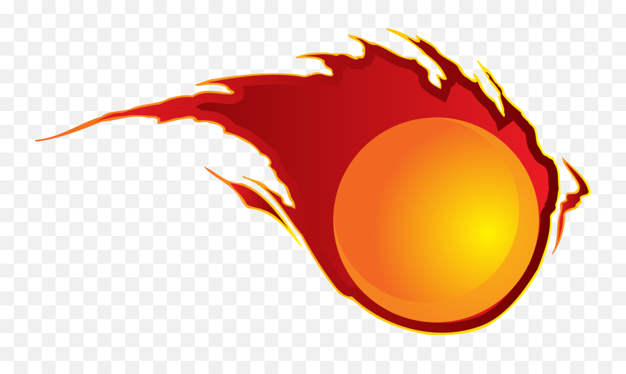 Comic Fireball Png Clipart Background - Fire Ball Cartoon Png Emoji,Fireball Png