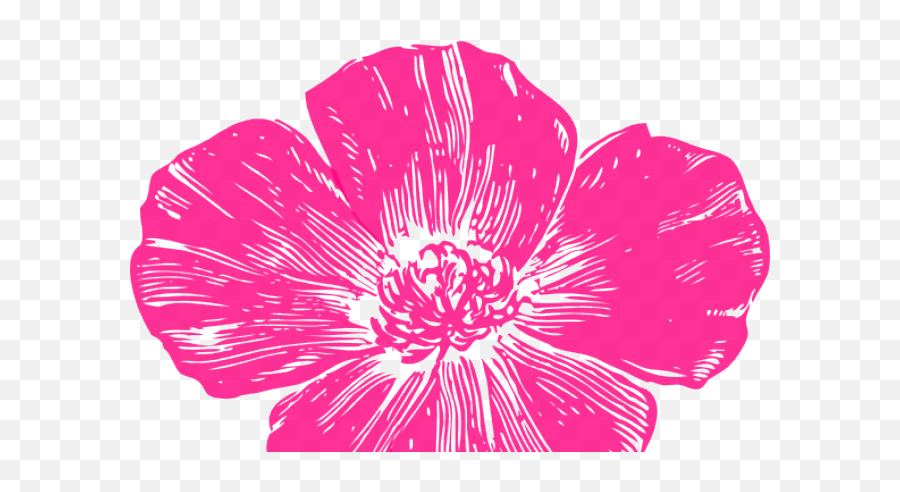 Download Petal Clipart Hot Pink Rose - California Poppy California Poppy Transparent Emoji,California Clipart