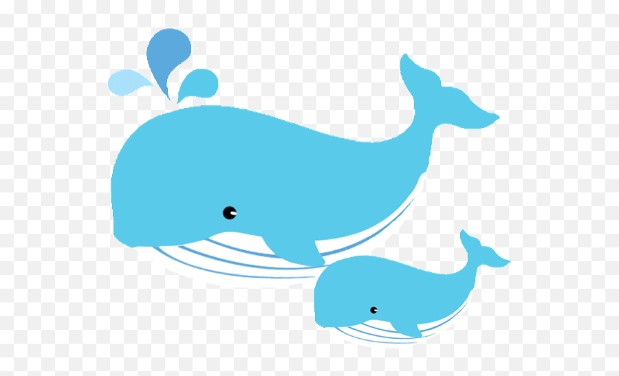 Clipart Png Whale Clipart Png Whale - Whale And Baby Clipart Emoji,Whale Clipart