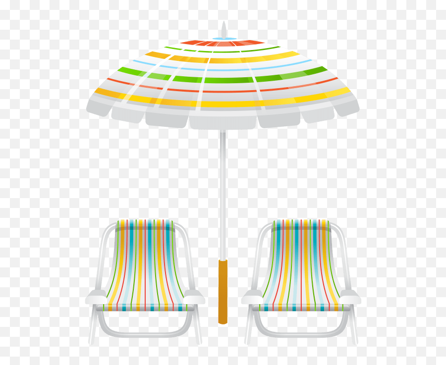 Beach Umbrella And Two Chairs Png Clip - Beach Chair Front Png Emoji,Beach Umbrella Clipart