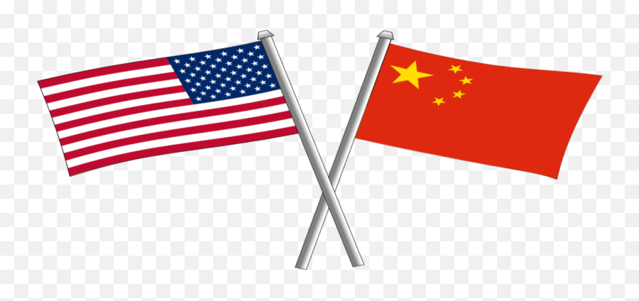 China Flag Clipart - American And Chinese Flag Png Emoji,Usa Flag Clipart
