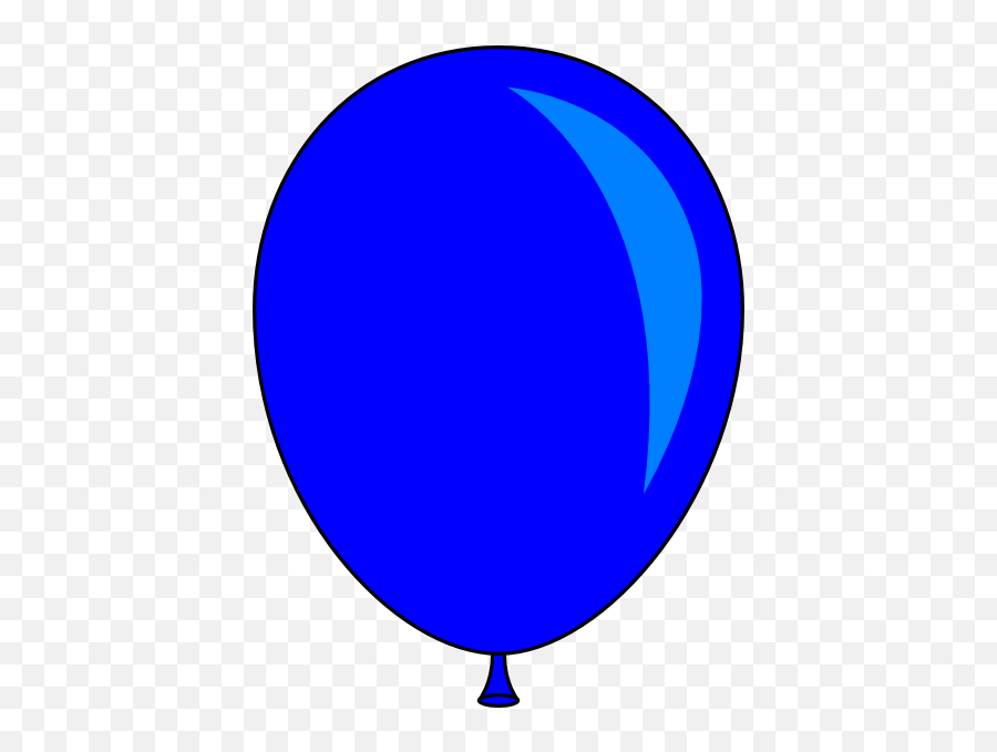 Blue Balloon Clip Art Transparent Png - Dark Blue Balloon Clipart Emoji,Birthday Balloon Clipart