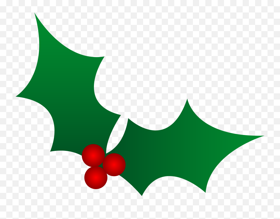 Poinsettia Clipart Boughs Holly - Holly Clipart Png Christmas Holly Clip Art Emoji,Poinsettia Clipart