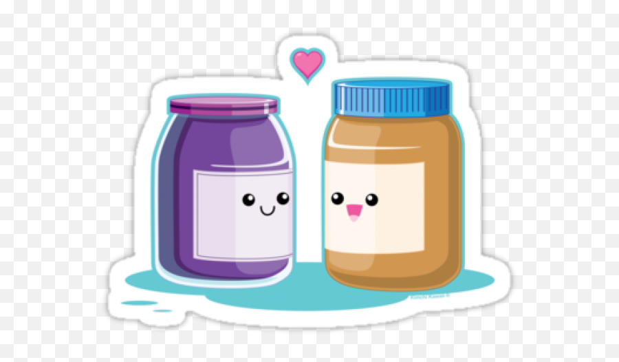 Kawaii Peanut Butter And Jelly Transparent Cartoon - Jingfm Kawaii Cute Peanut Butter And Jelly Emoji,Peanut Butter Clipart