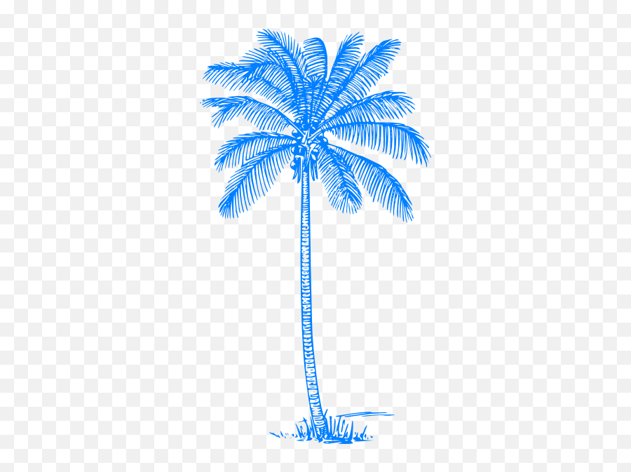 Palm Tree Clip Art At Clker - Coconut Palm Clip Art Emoji,Palm Tree Clipart