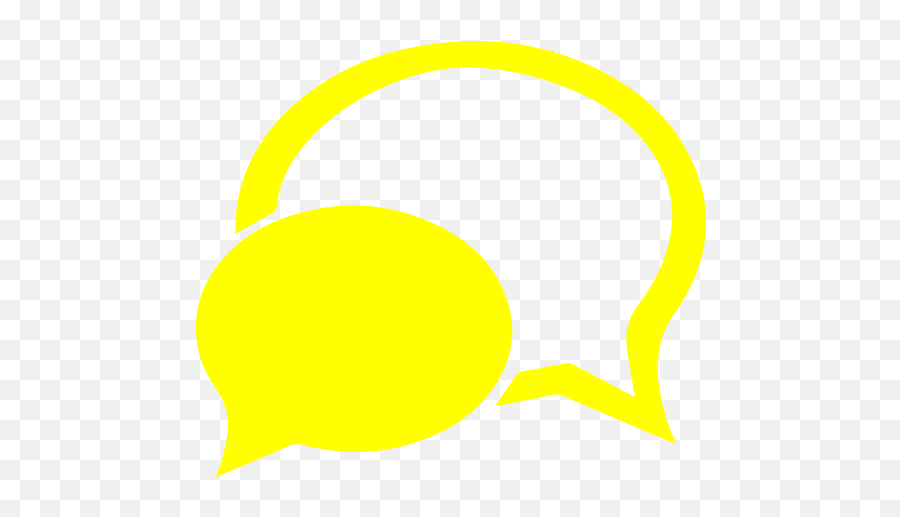Yellow Chat 4 Icon - Transparent Background Icon Online Chat Emoji,Chat Logo