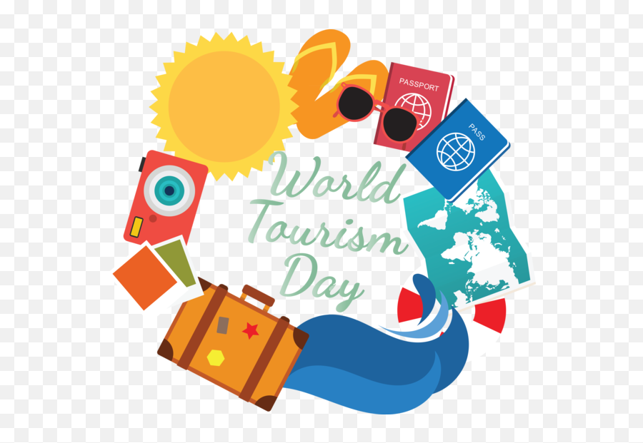 World Tourism Day Logo World Map Design For Tourism Day For - Event Emoji,World Map Logo