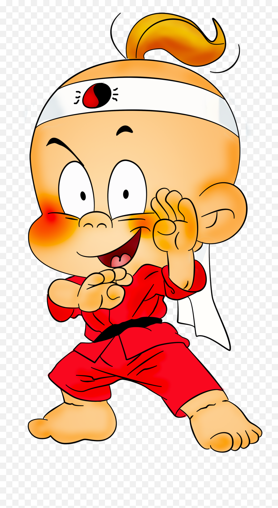 Karate Boy Cartoon Free Clipart - Baby Karate Clipart Emoji,Kid Clipart
