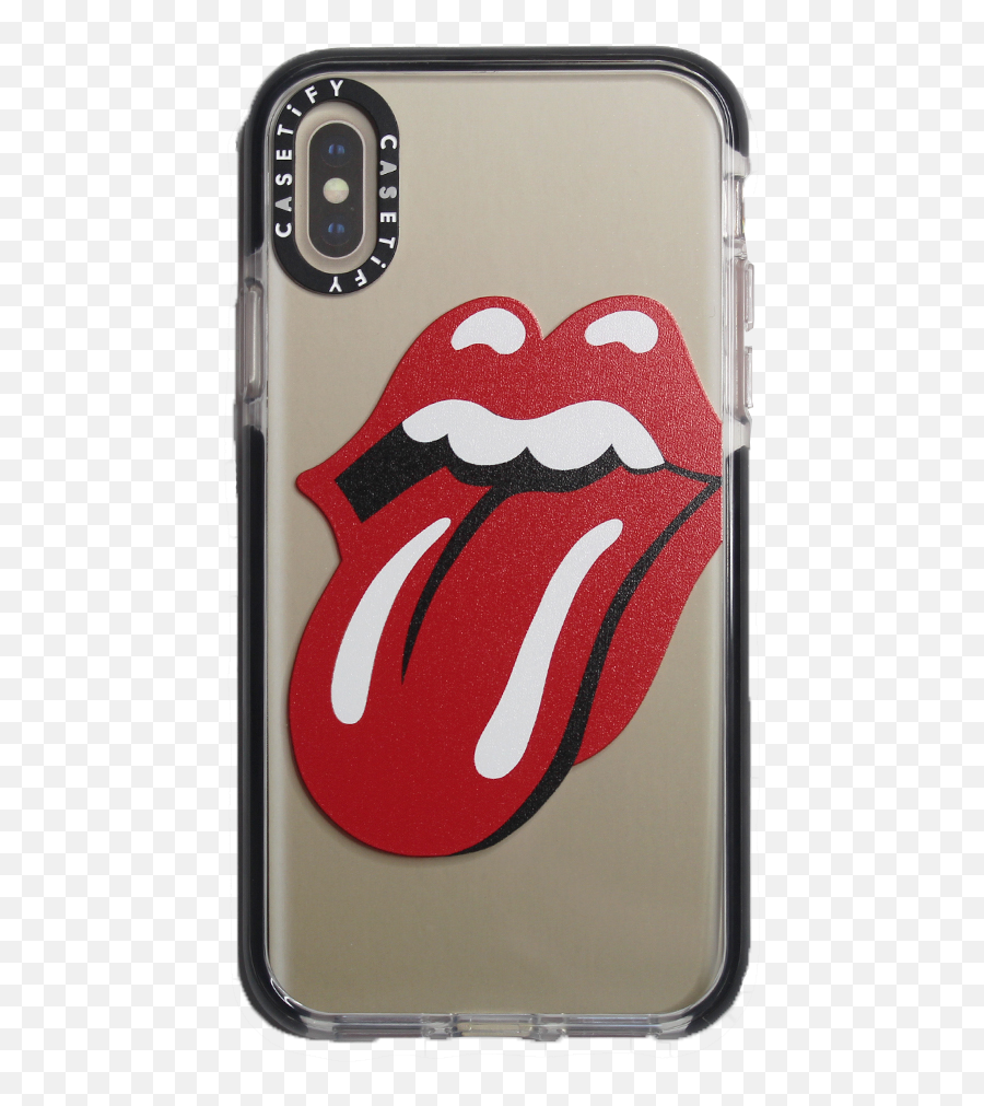 Rolling Stones X Casetify Clear Impact Iphone Case - Boca Rolling Stones Png Emoji,Iphone Transparent