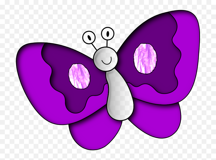 Gallery For U003e Purple Butterflies Clipart Butterfly Drawing - Cute Purple Butterfly Clipart Emoji,Butterflies Clipart