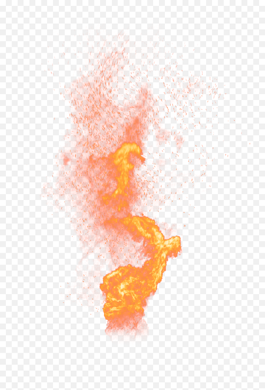 Hd Vfx Looping Fire With Embers - Stain Emoji,Fire Embers Png