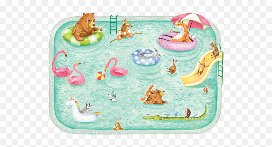 Die Emoji,Pool Party Clipart
