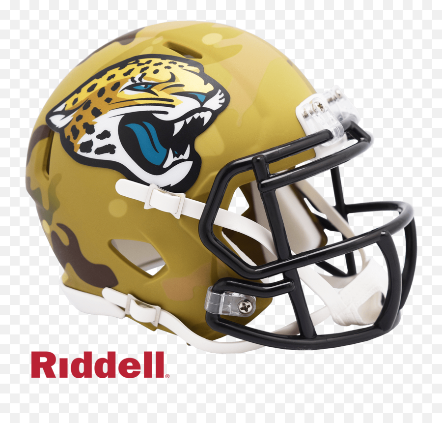 Jacksonville Jaguars - Camo Alternate Speed Riddell Mini Jacksonville Jaguars Emoji,Jacksonville Jaguars Logo