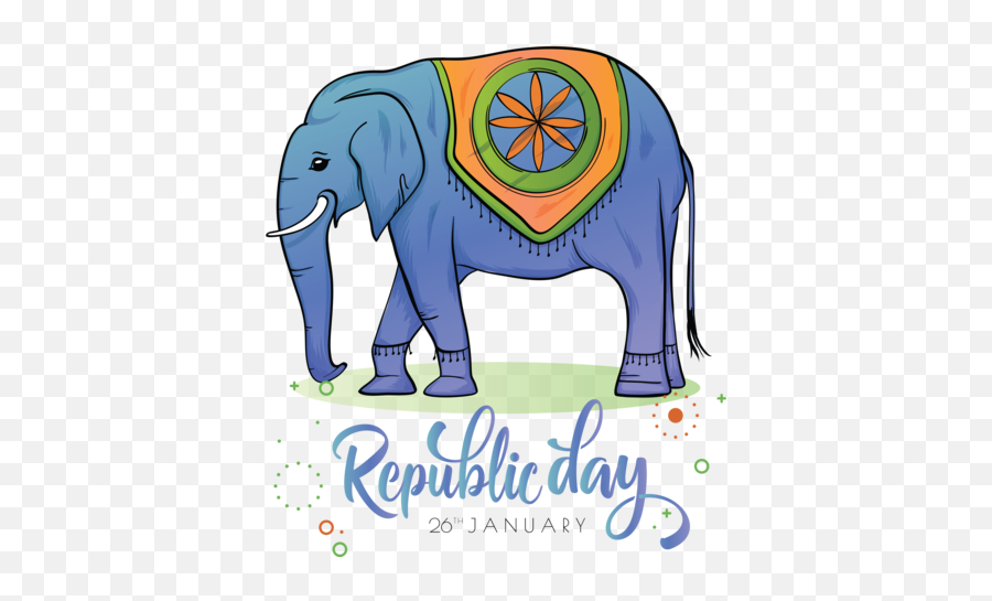 India Republic Day Elephant Indian Elephant African Elephant Emoji,Indian Elephant Clipart