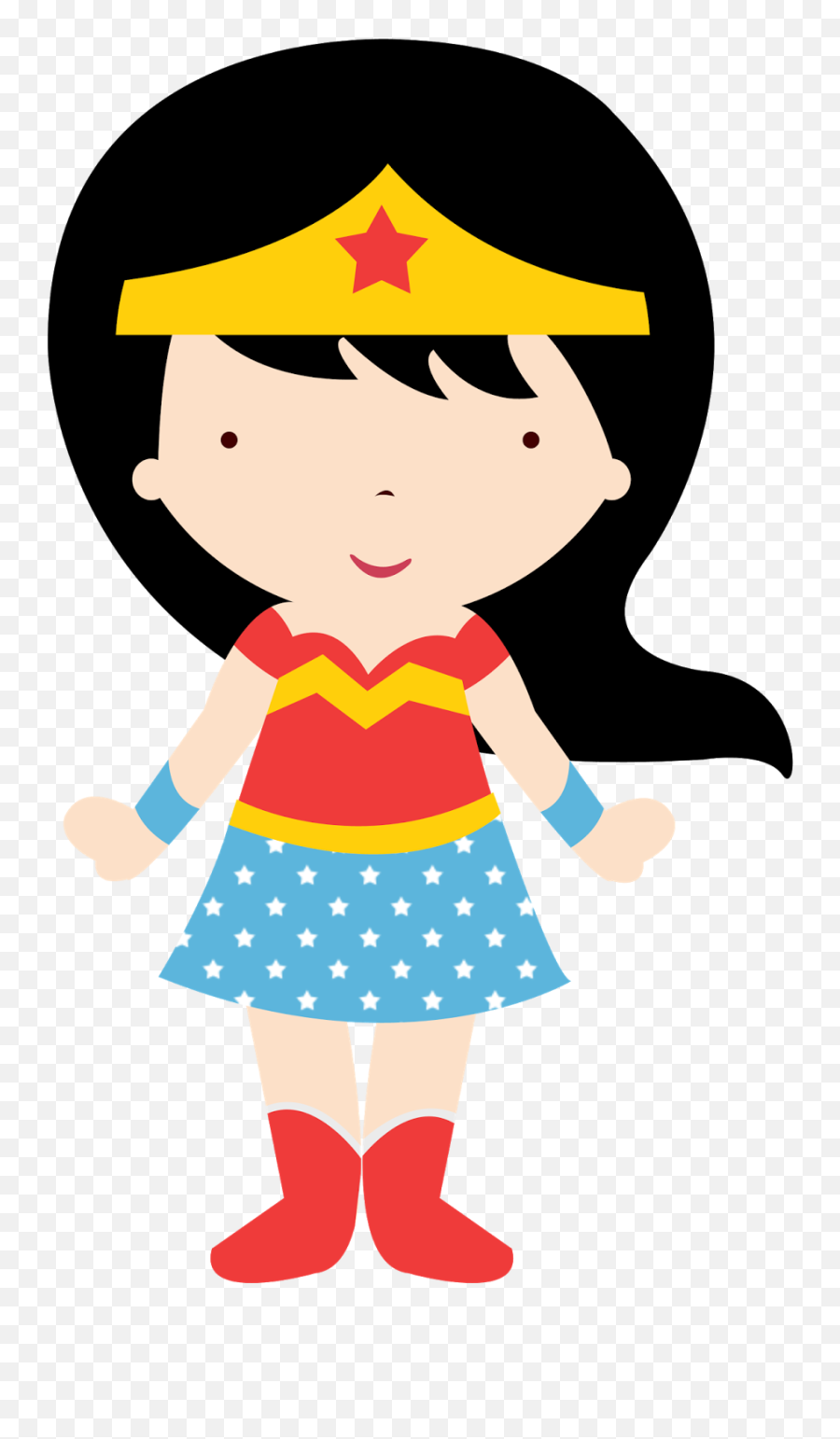 Wonder Woman Baby In Different Styles - Cartoon Wonderwoman Baby Png Emoji,Wonder Woman Clipart
