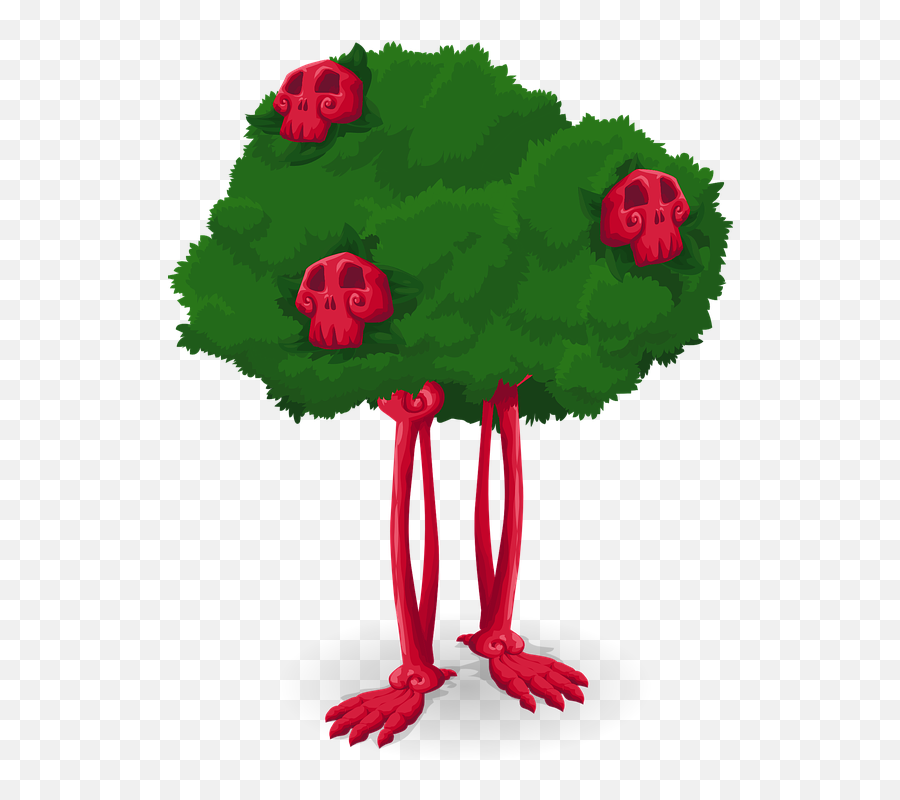 Skeleton Tree Cartoon - Free Image On Pixabay Emoji,Halloween Tree Clipart
