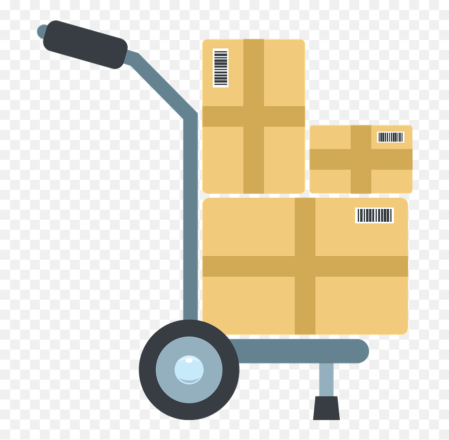 Moving Cart With Boxes Clipart Free Download Transparent Emoji,Moving Png
