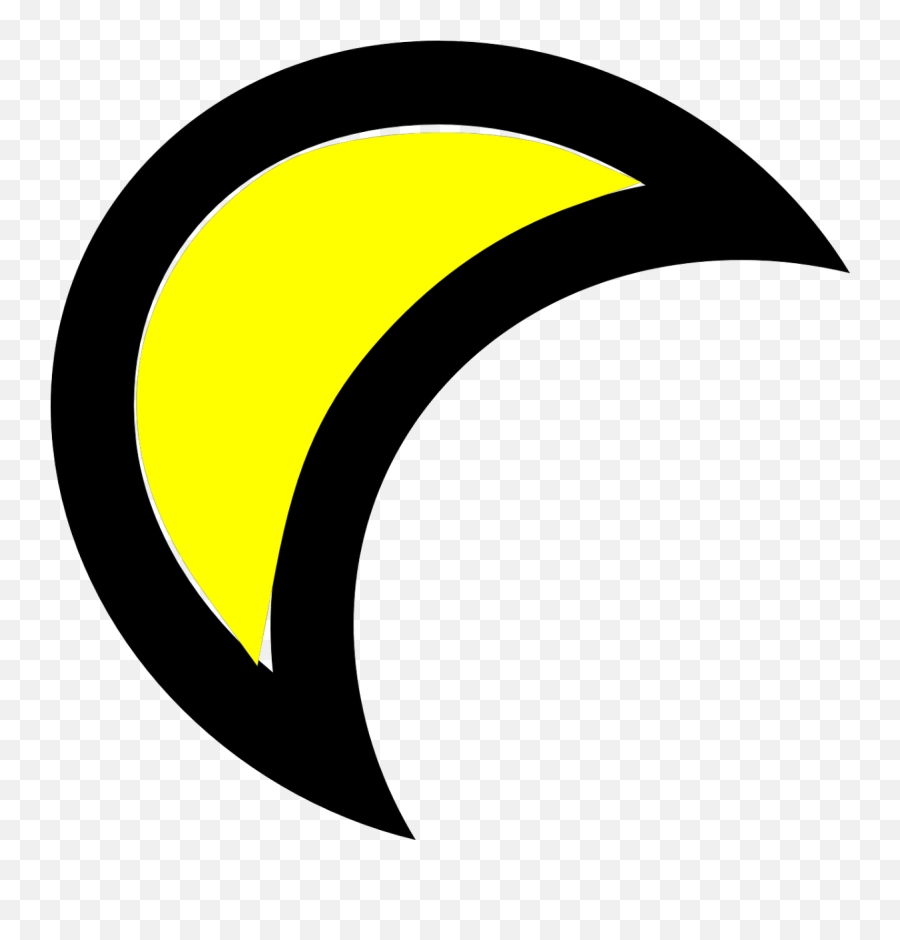 Moon Clip Art At Clkercom - Vector Clip Art Online Royalty Yellow Clipart Cartoon Crescent Moon Emoji,Crescent Moon Clipart
