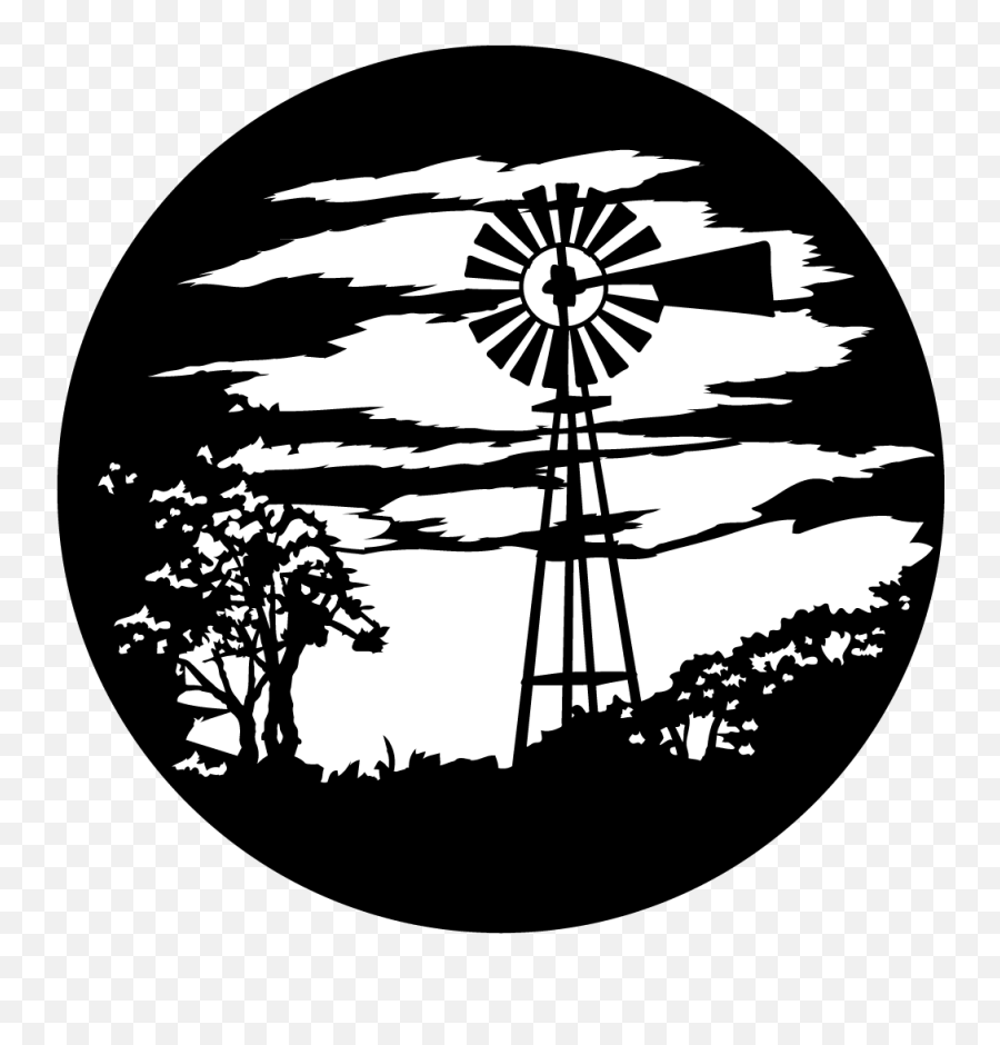 Download Hd Windmill Silhouette Clipart Png Transparent Png - Silhouette Windmill Black And White Emoji,Windmill Clipart