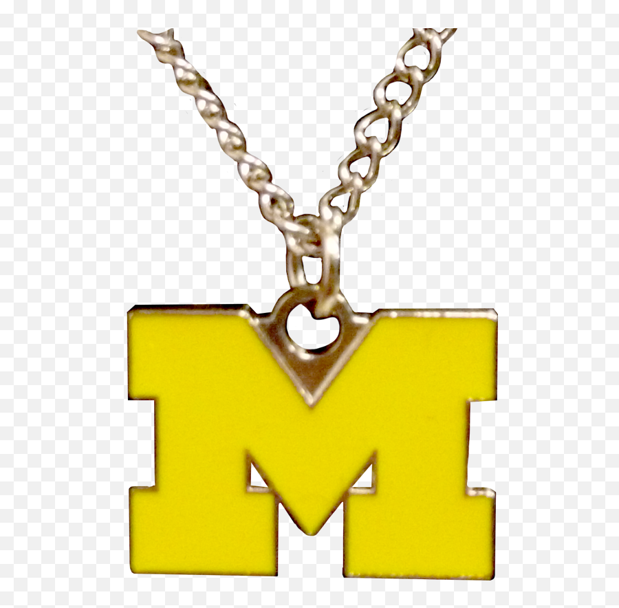 U Of M Charm Necklace - Solid Emoji,U Of M Logo