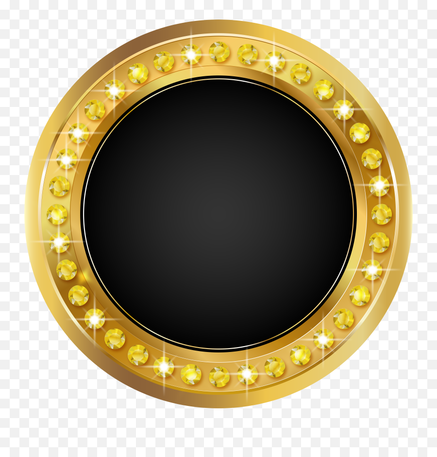 Library Of Gold Stage Star Royalty Free Download Png Files - Gold And Black Circle Frame Emoji,Stage Clipart