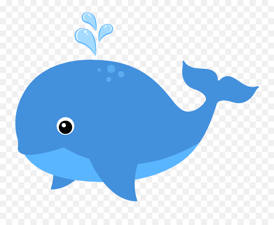 Library Of Cute Cartoon Whale Picture - Sea Animals Clipart Emoji,Whale Clipart