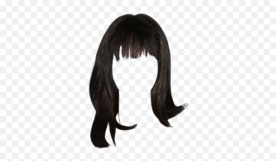 Download Naya Rivera Long Straight - Transparent Background Bangs Png Hair Emoji,Blunt Transparent Background