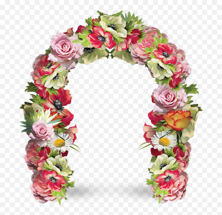 Flower Door Frame Png Transparent - Vector Floral Arch Png Emoji,Forget Me Not Flowers Clipart
