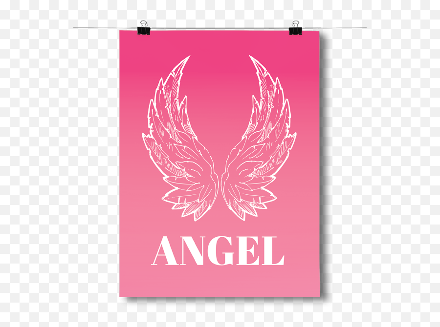 Pink Angel Wings - Language Emoji,Angel Wings Logo