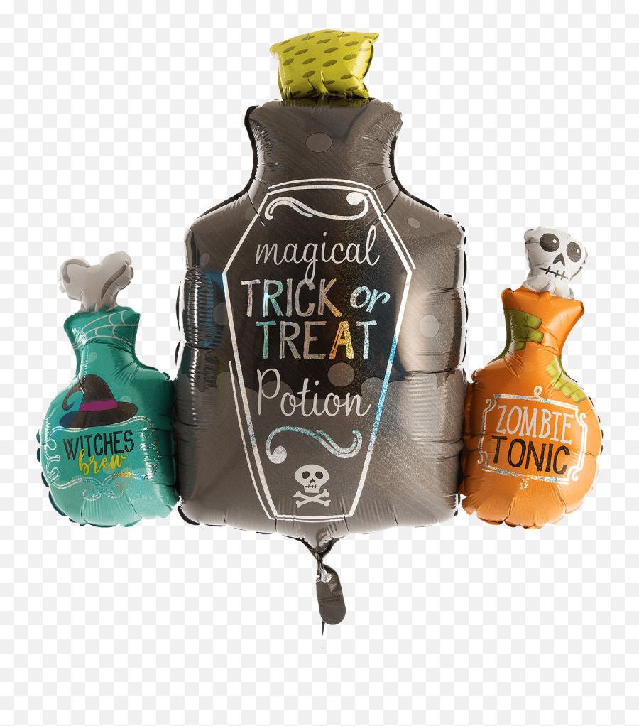 Download Poisonous Potions Bottle - Potion Bottles Halloween Balloon Emoji,Poison Png