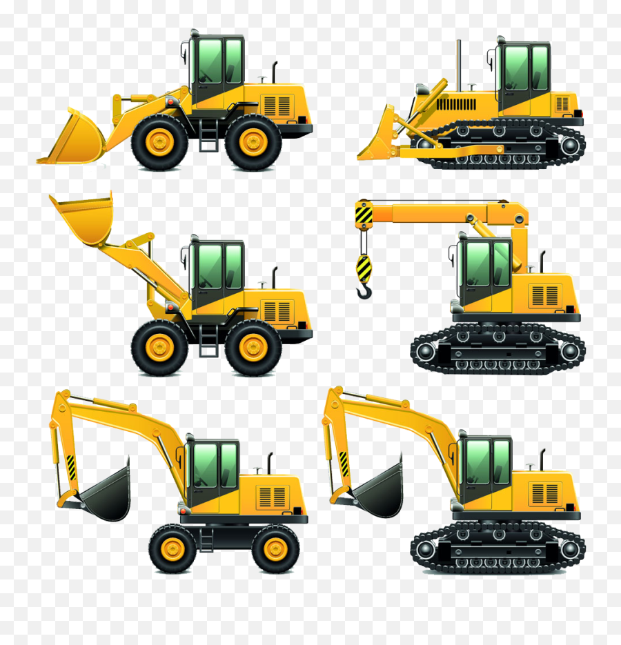 Heavy Equipment Architectural Engineering Excavator Vehicle Emoji,Construction Vehicles Clipart