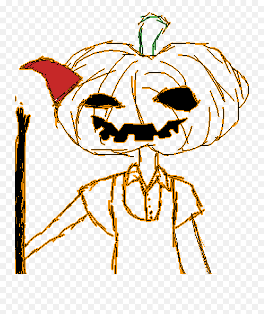 Pixilart - Pumpkin Head By Bluebl00d Emoji,Pumpkin Head Png