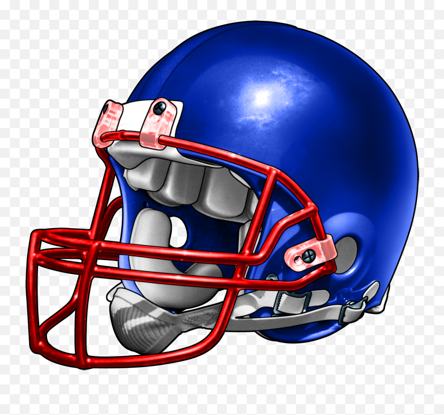 Blue Football Helmets Best On - Blue And Red Football Helmet Emoji,Football Helmet Front Clipart