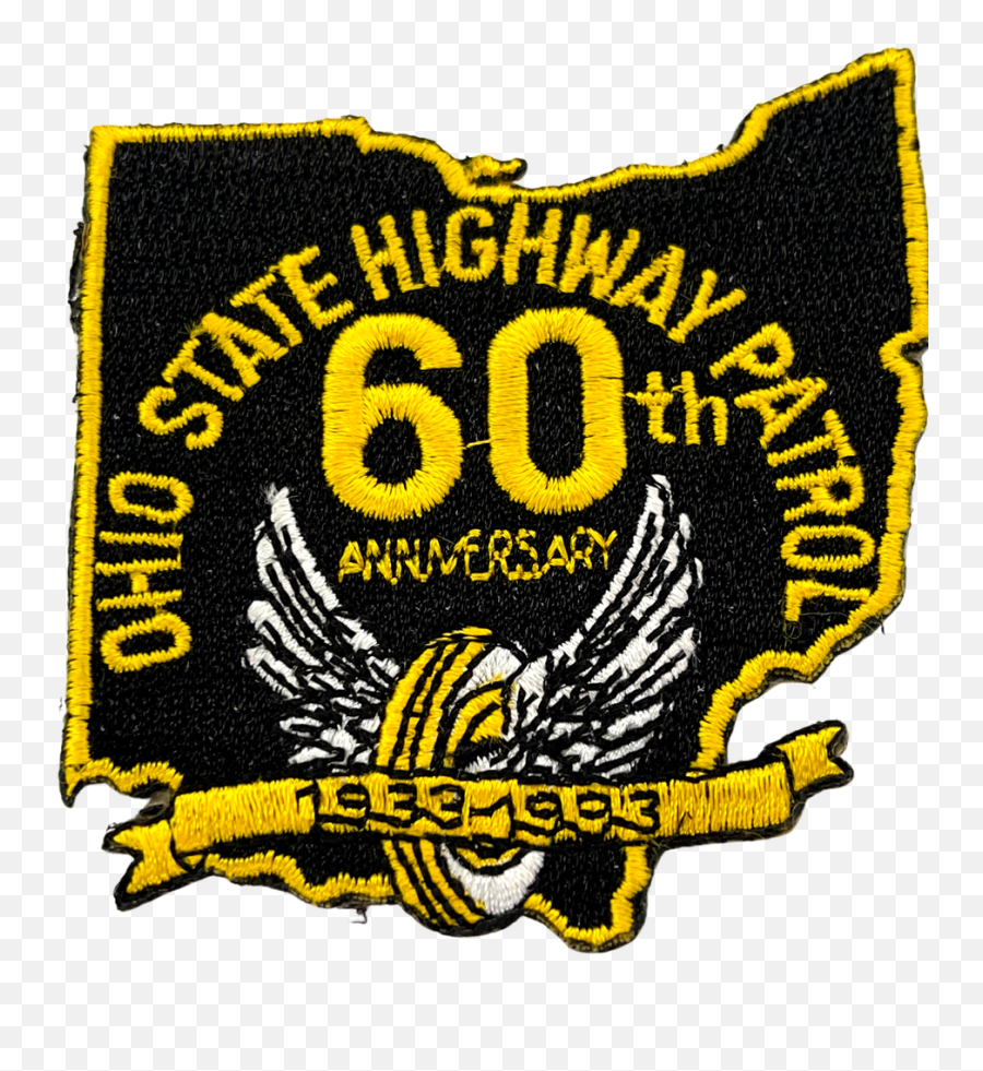 Ohio State Highway Patrol 60th Laser Cut 1993 Emoji,Laser Cut Logo