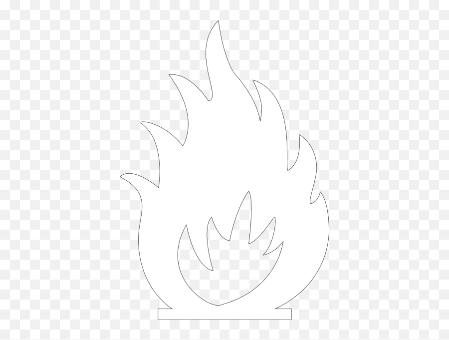 Fire Clip Art At Clkercom - Vector Clip Art Online Royalty White Flame Clip Art Emoji,Llama Clipart Black And White