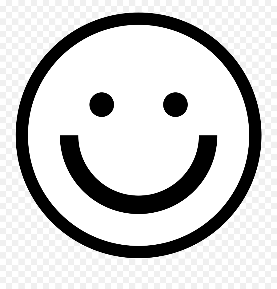 Pagelines - Happy Face Emoji Black And White Png,Smiley Face Png