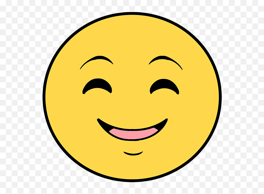 To Draw Happy Face Emoji - Happy,Smiley Face Transparent