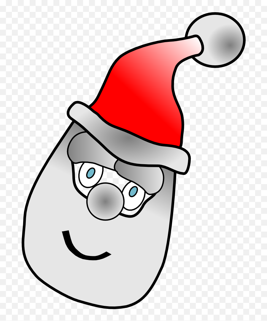 Father Christmas Santa Face With Hat Free Clipart Father Emoji,Free Black And White Clipart