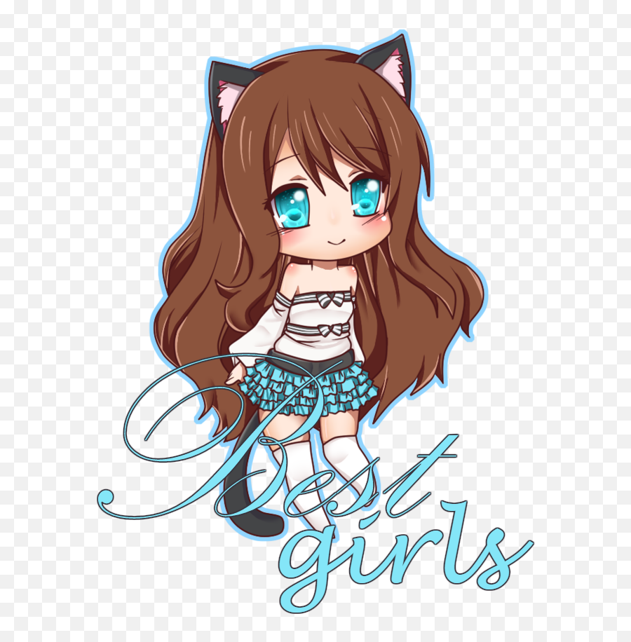 Best Logo - Transparent Background Chibi Anime Transparent Emoji,Girls Logo