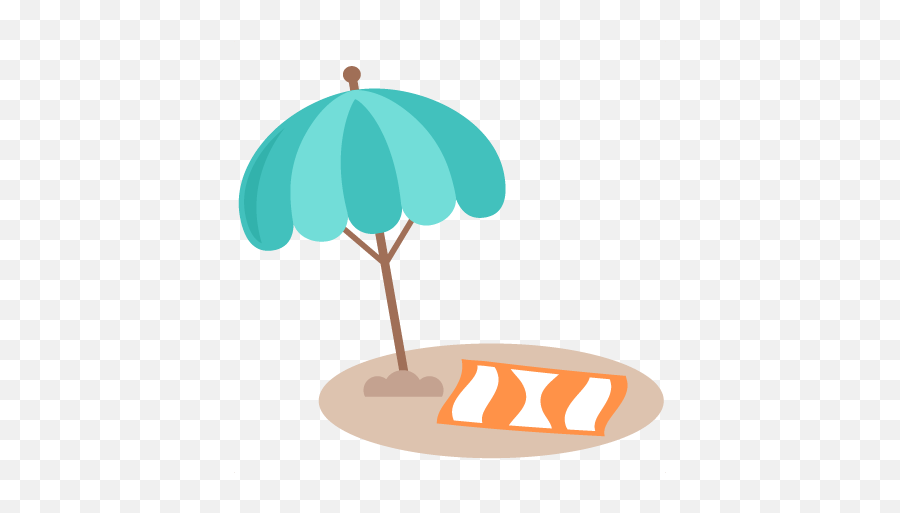 Download Hd Beach Umbrella Svg Cut File Free Svg Cuts Summer - Cute Beach Clipart Png Emoji,Umbrella Transparent Background