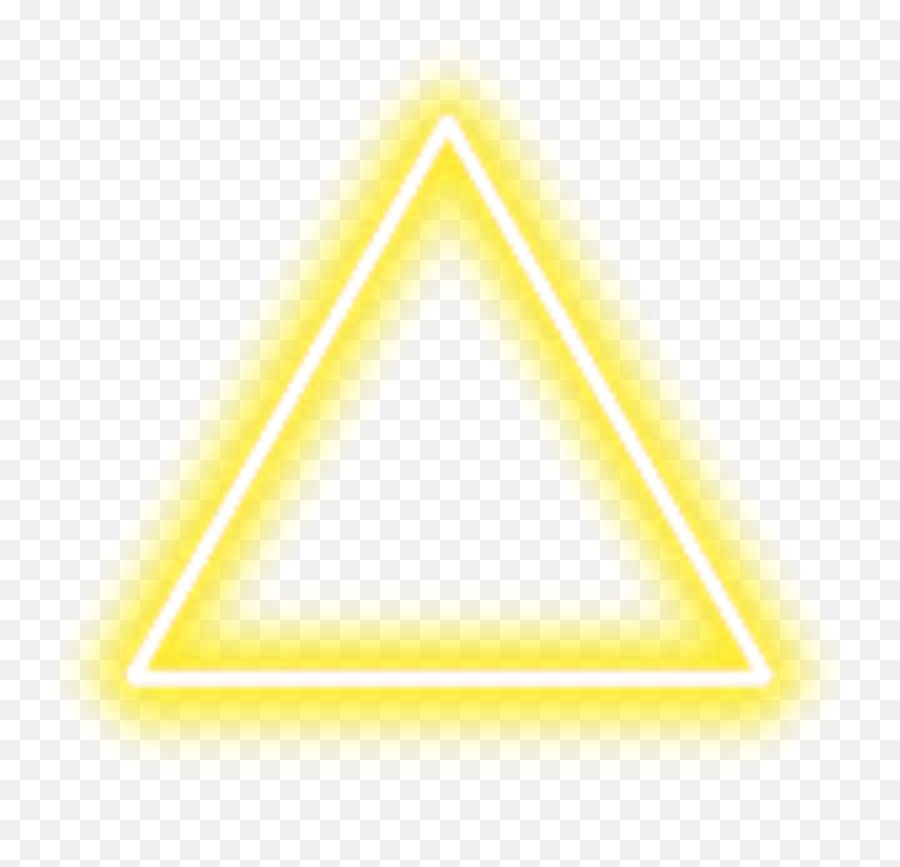 Neon Triangle Border Png Yellow Freetoedit - Ps4 Triangle Yellow Neon Triangle Png Emoji,Change White Background To Transparent