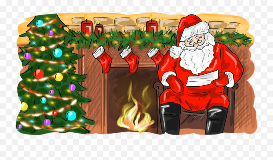 Looking For Fun Christmas Traditions Origin Of - Santa Claus Emoji,Christmas Caroling Clipart