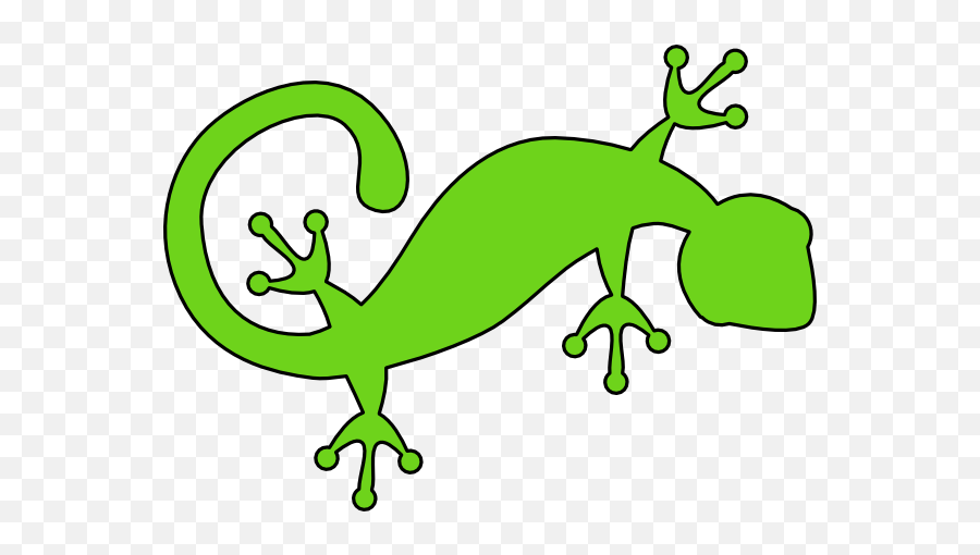 Green Gecko Clip Art At Clker - Lizard Clip Art Emoji,Gecko Clipart