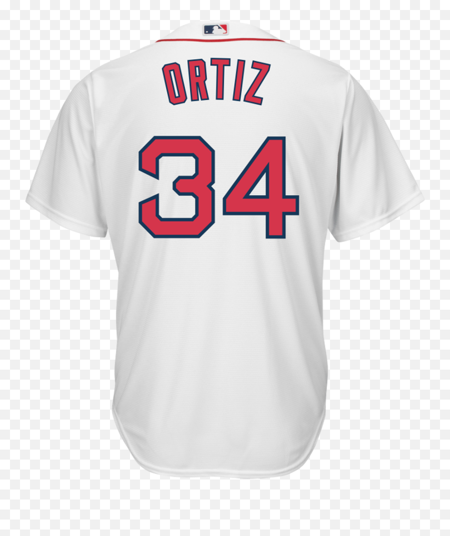 David Ortiz Boston Red Sox Replica Adult Home Jersey Emoji,Boston Red Sox Png