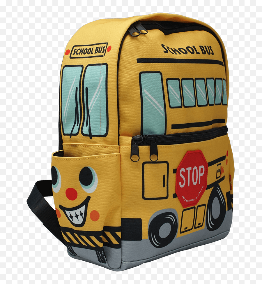 Canvas Small Backpack School Bus Polyester Emoji,Pack Backpack Clipart
