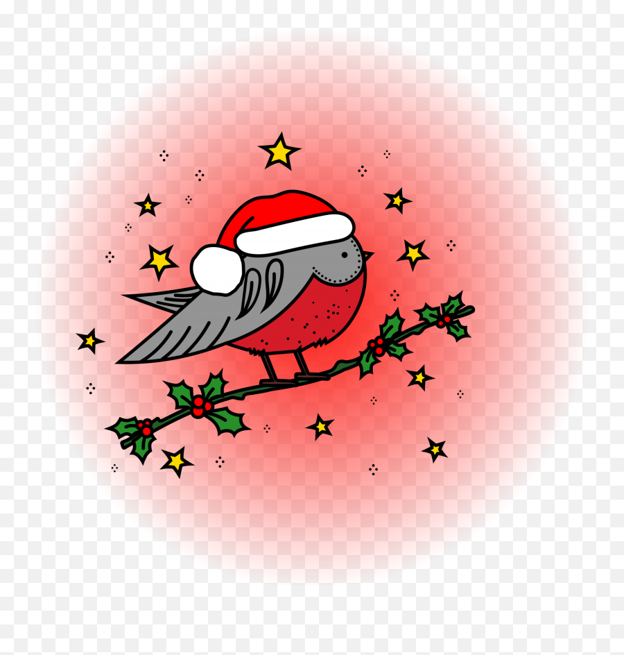 Christmas Robin Illustration Free Stock Photo - Public Emoji,Robin Transparent